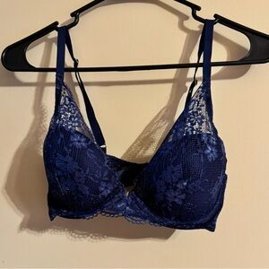 Victoria's Secret Blue Lace Bra with Underwire
